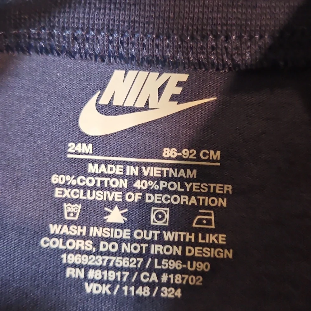 NIKE BABY TEE: BLUE: NEW WITH TAGS: SIZE 24 MTH